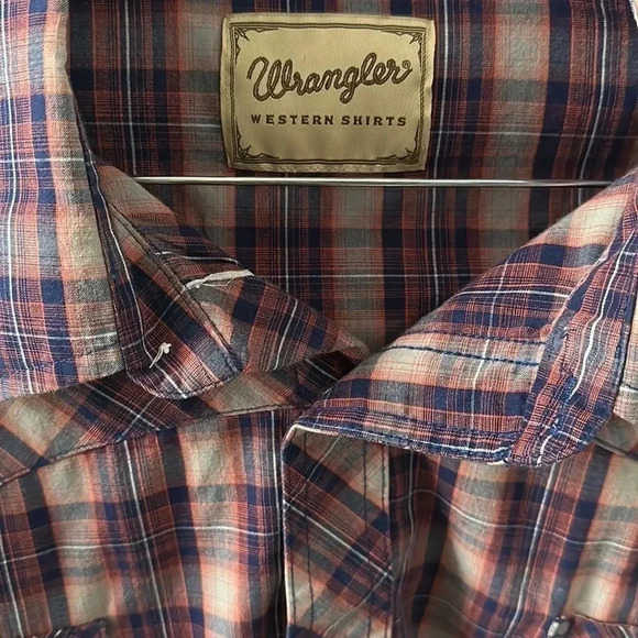 Wrangler Western Pearl Snap Button Down Shirt Size XXXL - Picture 6 of 7